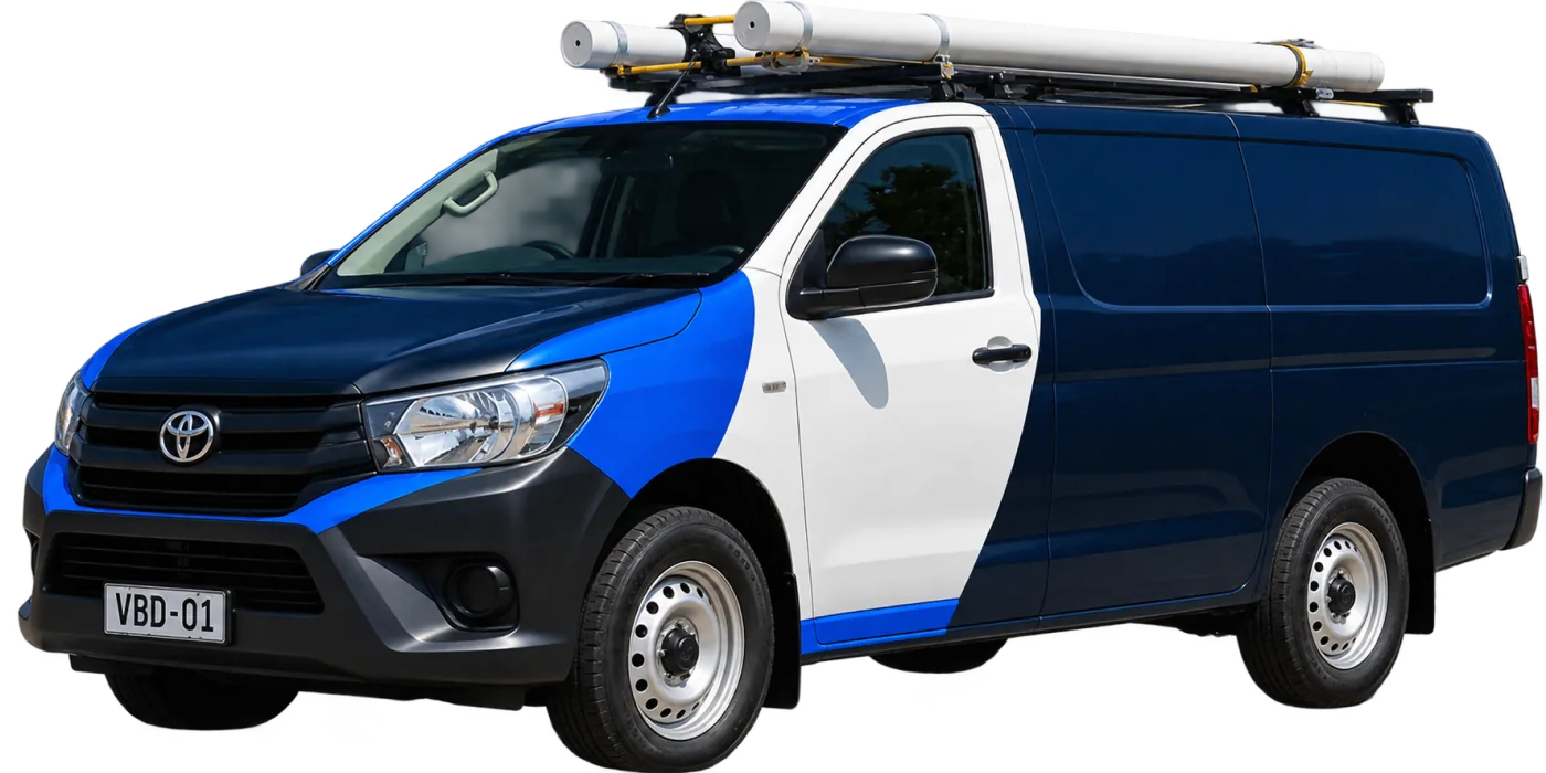 Our van, covering Northbridge and the surrounding suburbs